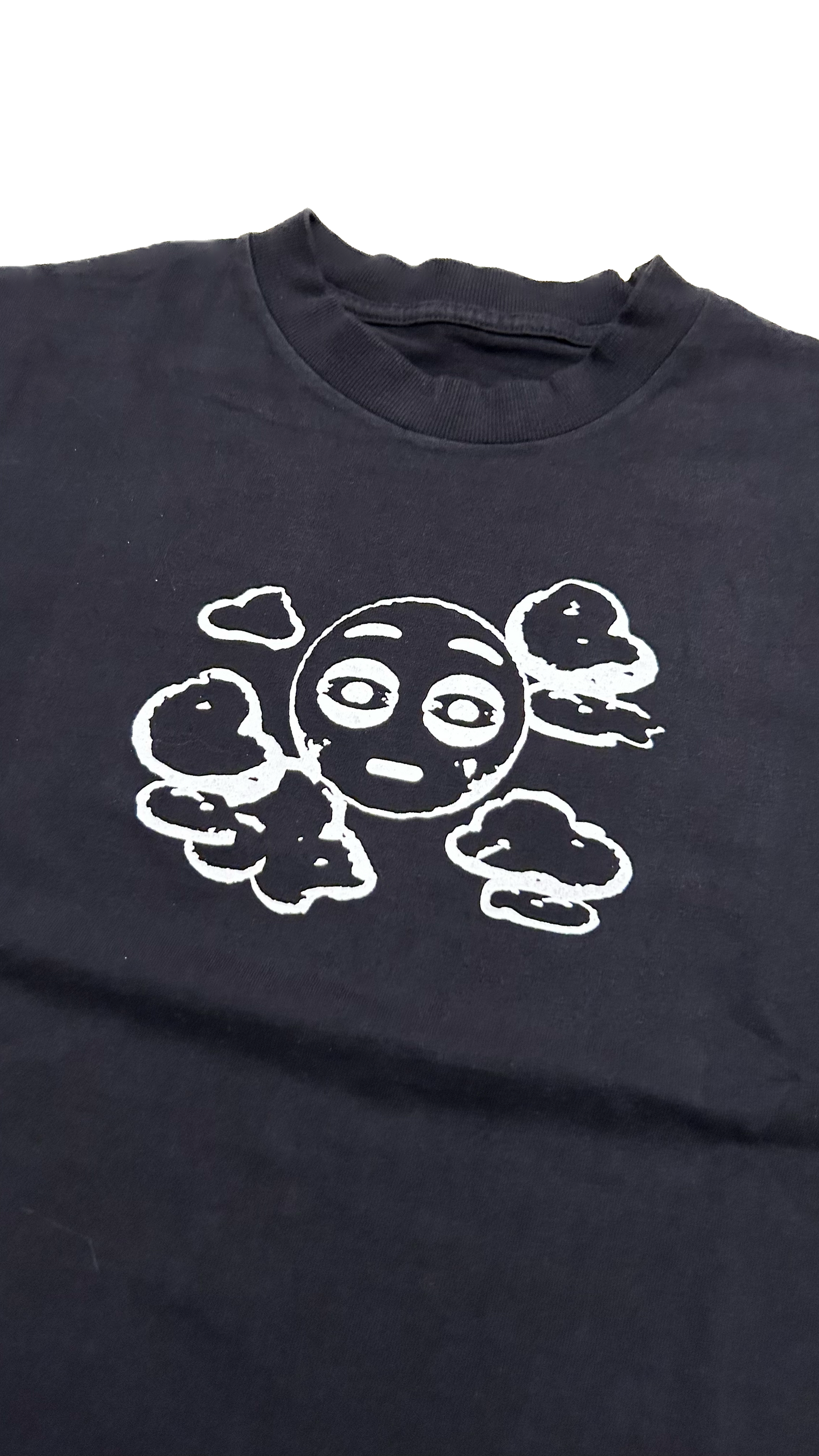 camiseta "emoji" preta